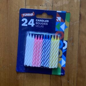 💎 Multicolor Birthday Candles - Pack of 24